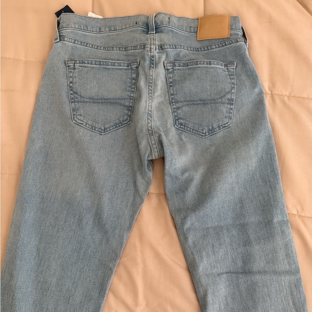 Hollister Women's Sky Blue Skinny Jeans - Picture 5 of 6